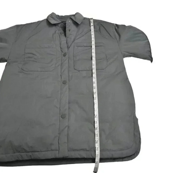 Gap Oversized Recycled Puffer  Shirt Jacket Shacket Green Size Medium - Picture 11 of 12
